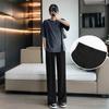 High Waist Straight Leg Pants Loose Wide Leg Pants Woman Fashion Casual Pants Pregnant  Female