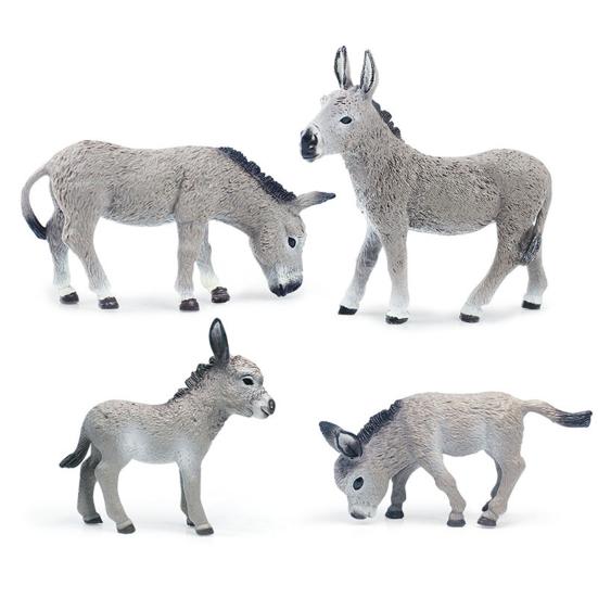 Smooth Surface Durable Daily Delicate Craft Wild Animal Donkey Statue Donkey Model
