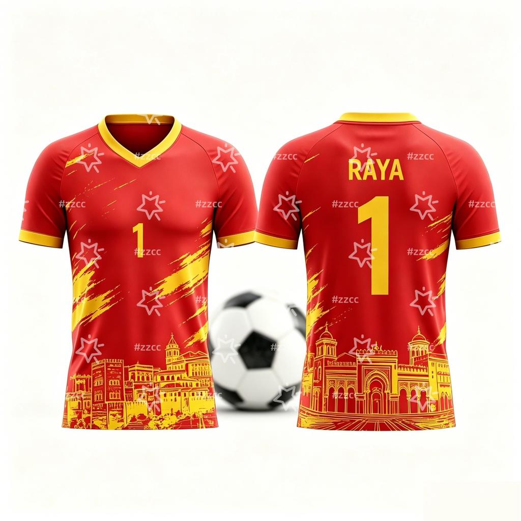 Spain Fan Commemorative Football Jersey Yamal Soccer Jersey Summer Sports T-Shirt Kid's Clothing Tee Woman