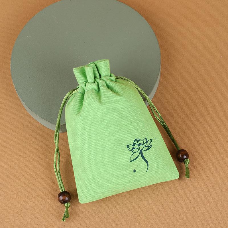 Blank Cotton Canvas Drawstring Bag for Custom Logo and Storage