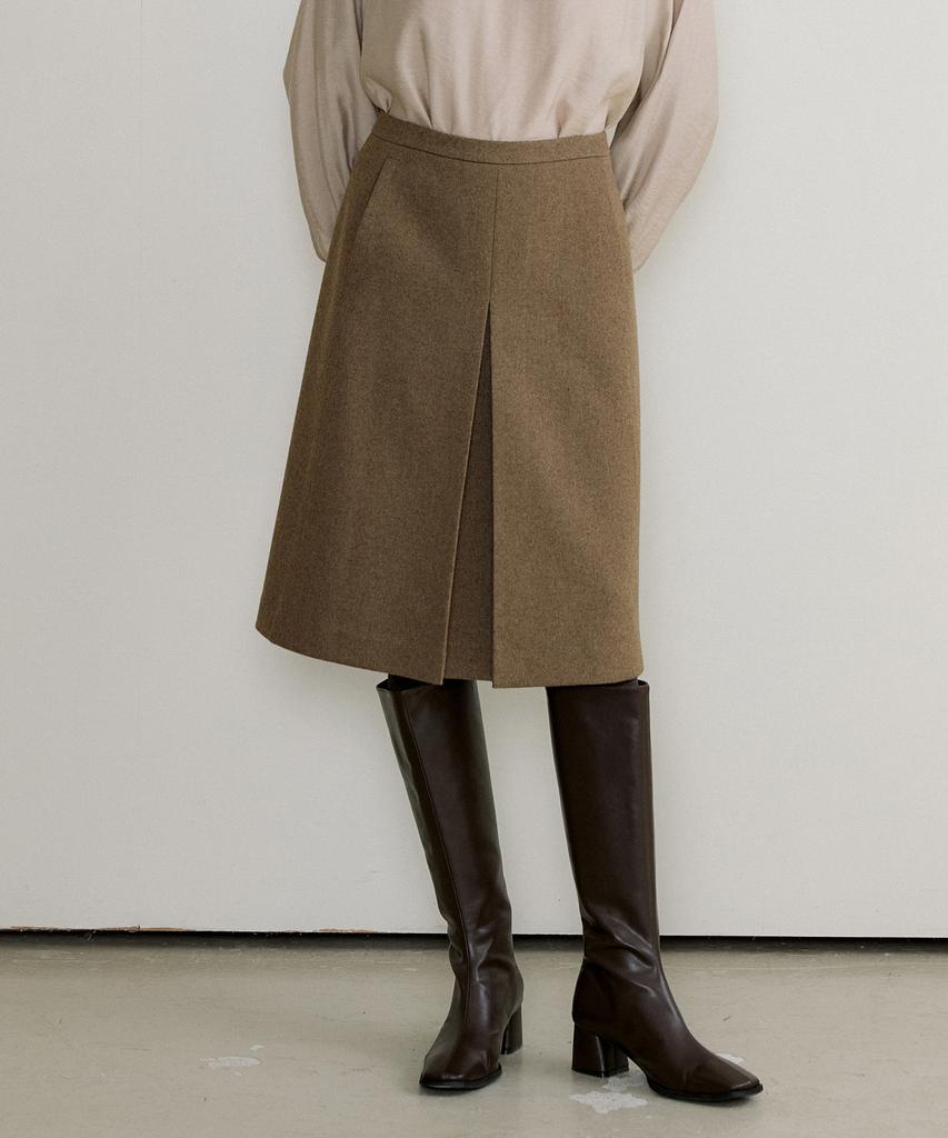 Otte Very Wool Twill Midi Skirts_2Color