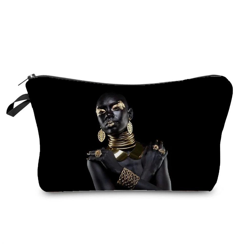 Women Character Print Cosmetic Bag Toiletries Organize Travel Storage Case 6692