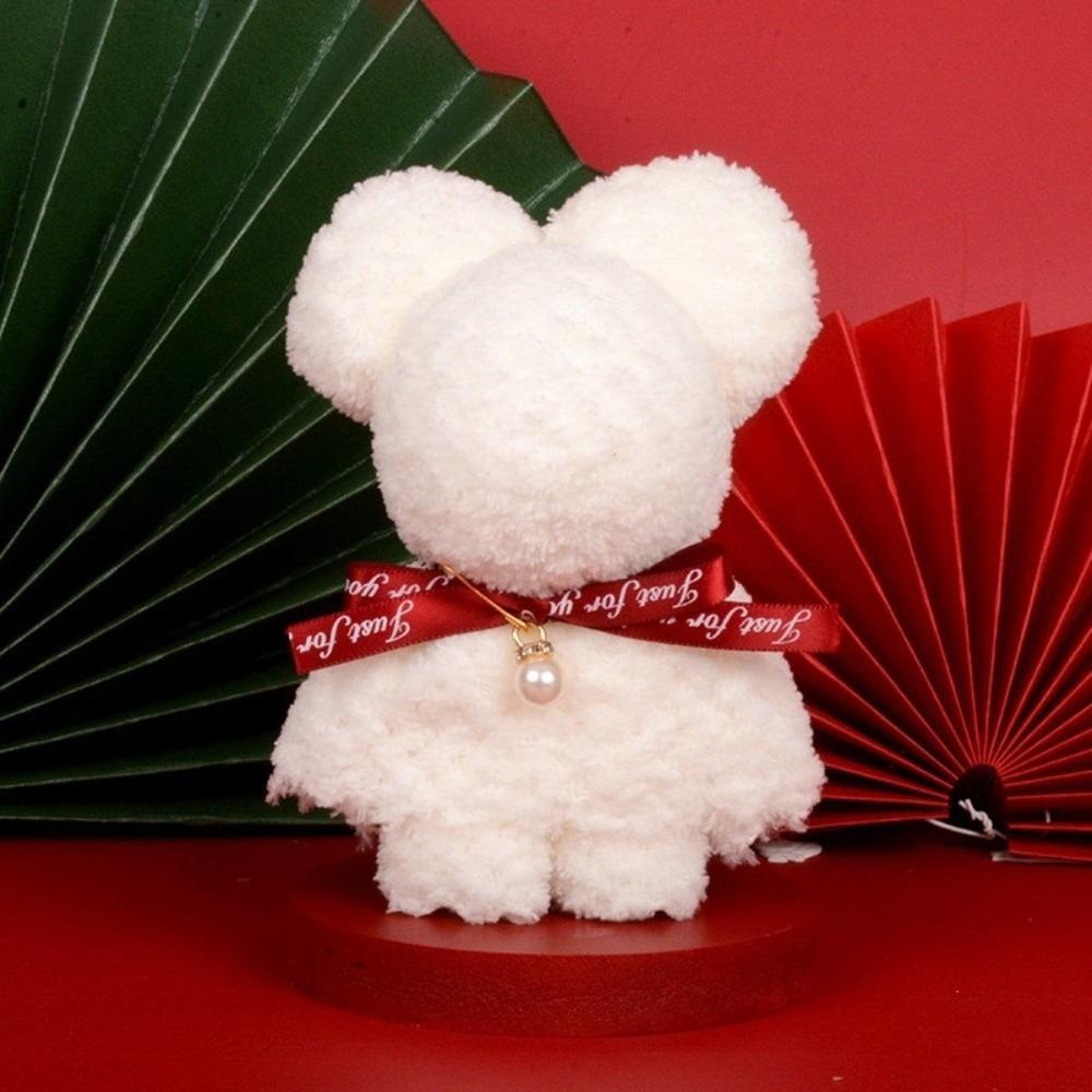 Pineapple Pattern Small Bear Gift Red Wedding Supplies Pineapple Towel Valentine's Day