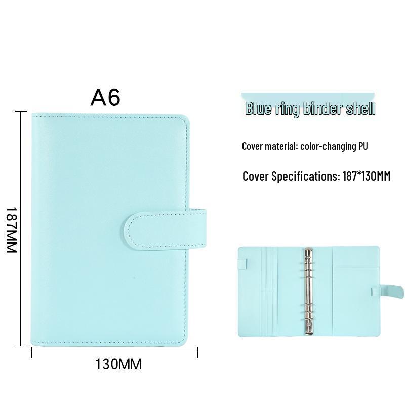 Macaron Minimalist Loose-Leaf Notebooks: A5, A6 Travel, and A7 Pocket Korean Creative Stationery Budget Books