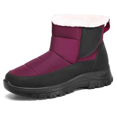 Fashion 2025 Snow Women Boots Comfortable Waterproof Casual Warm Cotton Shoes Outdoor Slip On Soft Fur Women's Winter Boots Botas Mujer