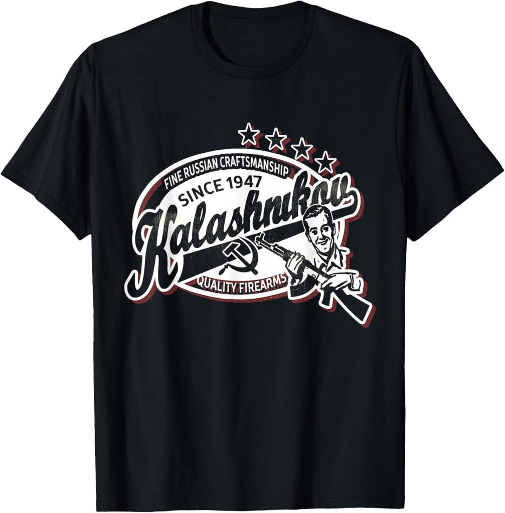 Soviet Kalashnikov AK47 Assault Rifle TShirt 100 Cotton ONeck Short Sleeve Summer Casual Mens Tshirt Streetwear