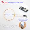 5Pcs Wireless Power Supply Transmitter Coil 5V USB Receiver LED Light Induction Lamp for Model Robot Toys Sand Table