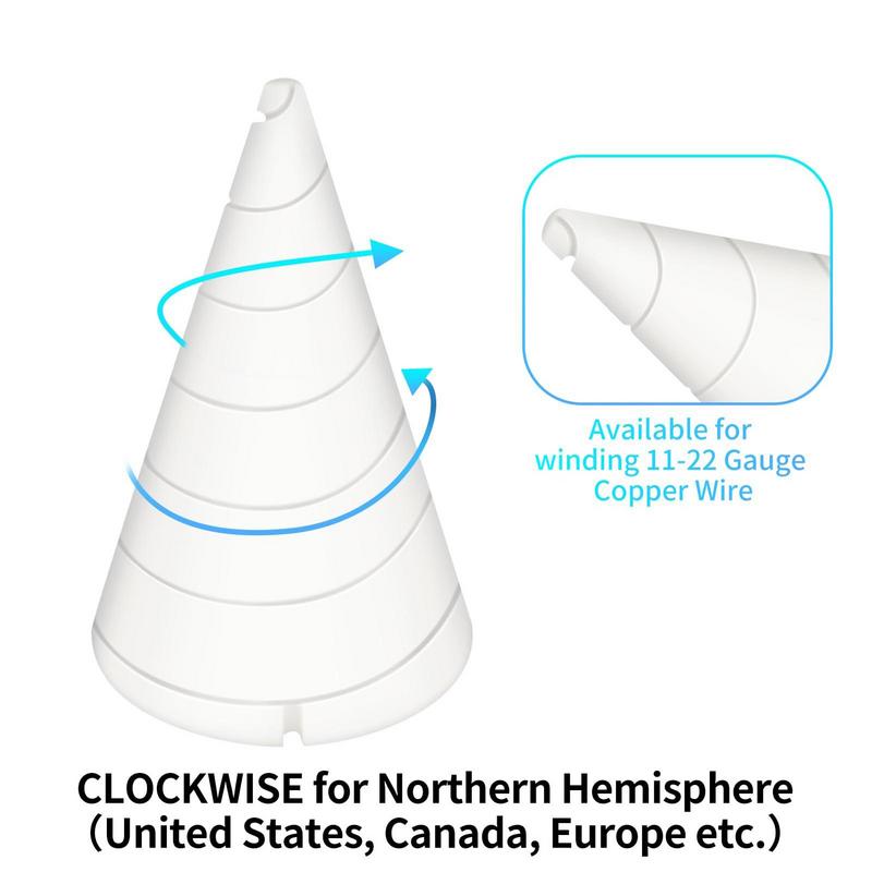 Fibonacci Coil Winding Jig for Electroculture Gardening Electro Culture Copper Gardening Antenna Making Tool Copper Wire Antenna