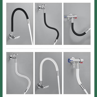 360-Grad-Wasserhahn-Sprüher-Verlängerungsschlauch, Silikon-Verlängerungsrohr mit auslaufsicherer Dichtung, Bubbler