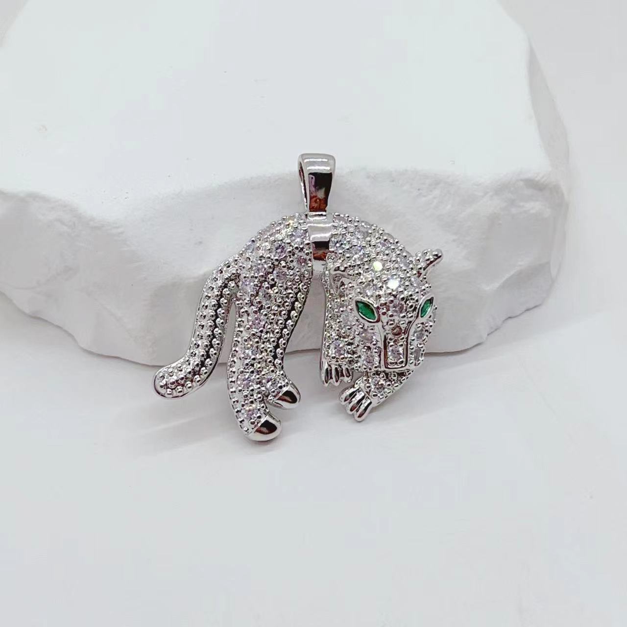 

Европейский и американский модный тренд женские аксессуары хип-хоп личность леопардовый кулон ретро ожерелье аксессуары подарки