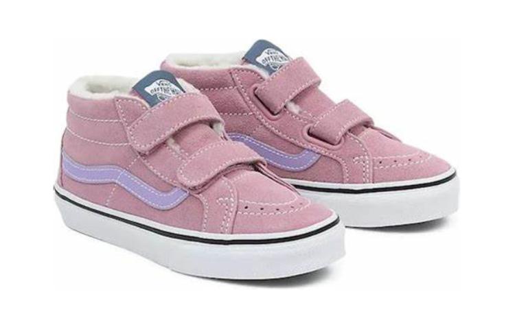 Vans SK8 Comfortable Mid Top Kids' Skateboarding Shoes Pink Children Aged 3 7 Years Old VN0A38HHD1Q