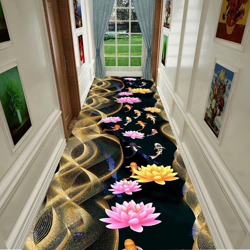 

3D Scenic Long Corridor Carpets Living Room Decor Non-slip Easy Cleaning Hallway Floor Mat Lobby Carpet Stair Area Rug 80*200CM
