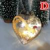 Christmas Tree Ball Luminous Plastic Bulb Shape Light Party Home Decor Wall Hanging Ornament Night Lamp Decoration