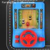 Racing Adventure Game Console with Wheel Simulation Sound Birthday Gift for Kids Adults