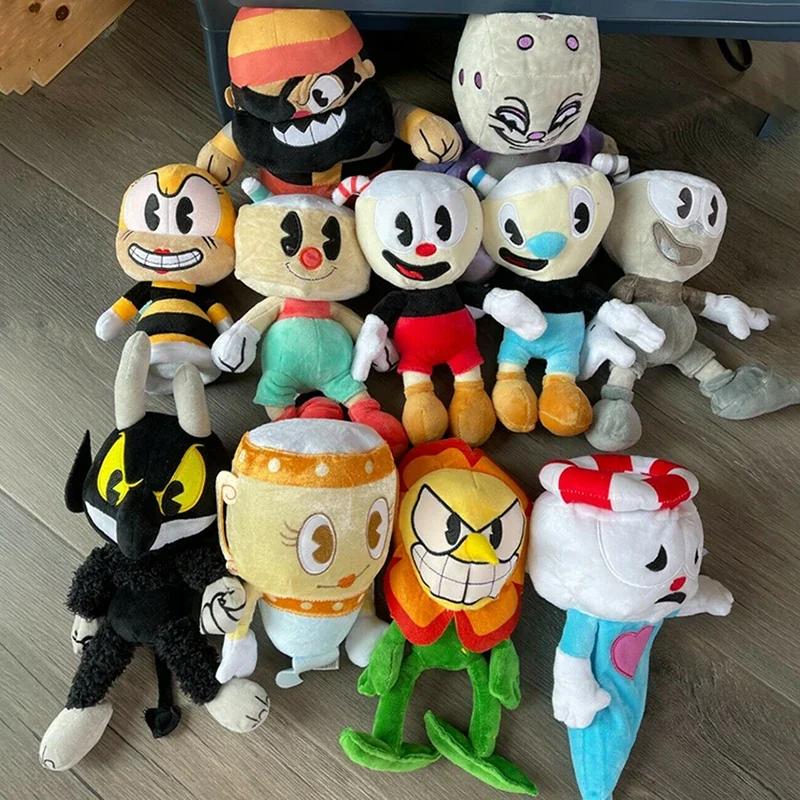 Game Cuphead Plush Doll Toys Mugman Stuffed Dolls Adventure The Chalice King Dice Cagney Carnantion Plushie Pillow Birthday Gift