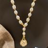 New Arrival Trendy Camellia Flower Natural Freshwater Pearl 14K Gold Filled Female Pendant Necklace  For Women Chain Gift