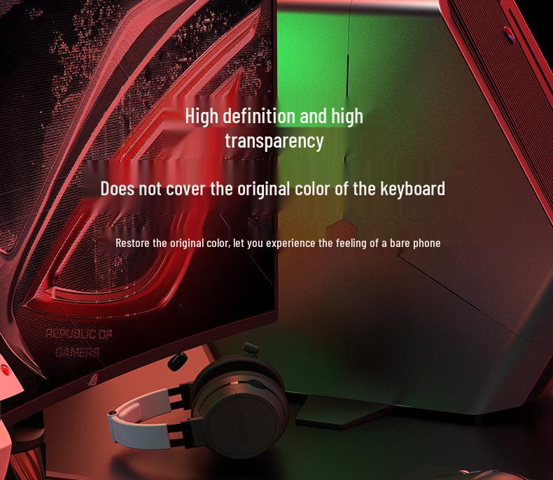 Transparente Acryl-Staubschutzhaube für 87/104-Tasten mechanische Tastaturen & Laptops