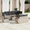 VidaXL Garden Lounge Set with Cushions 9 Pcs, Patio Sofas, Patio Furniture Set, Outdoor Furniture, Grey 3253989