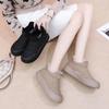 Women Ankle Boots Plush New Rubber Thick Sole Winter Boots Outdoor Non-slip Comfort Warm Walking Cotton Shoes Fashion Snow Boots