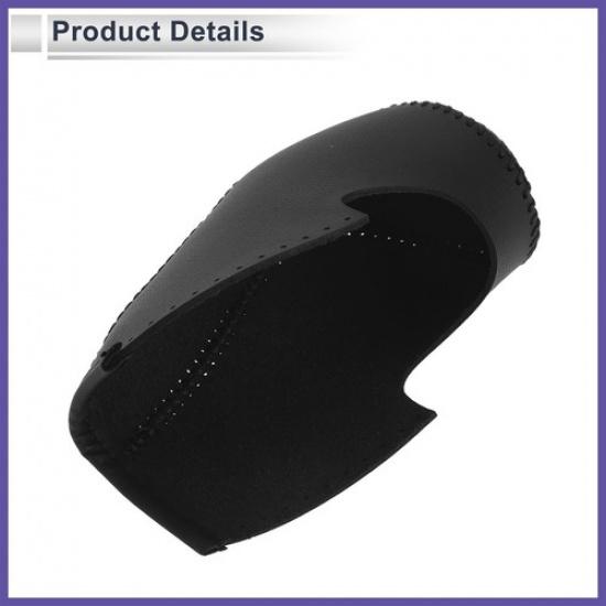 1 Pc Car Gear Shift Knob Cover Black Faux Leather for Honda Civic 2012-2014 New