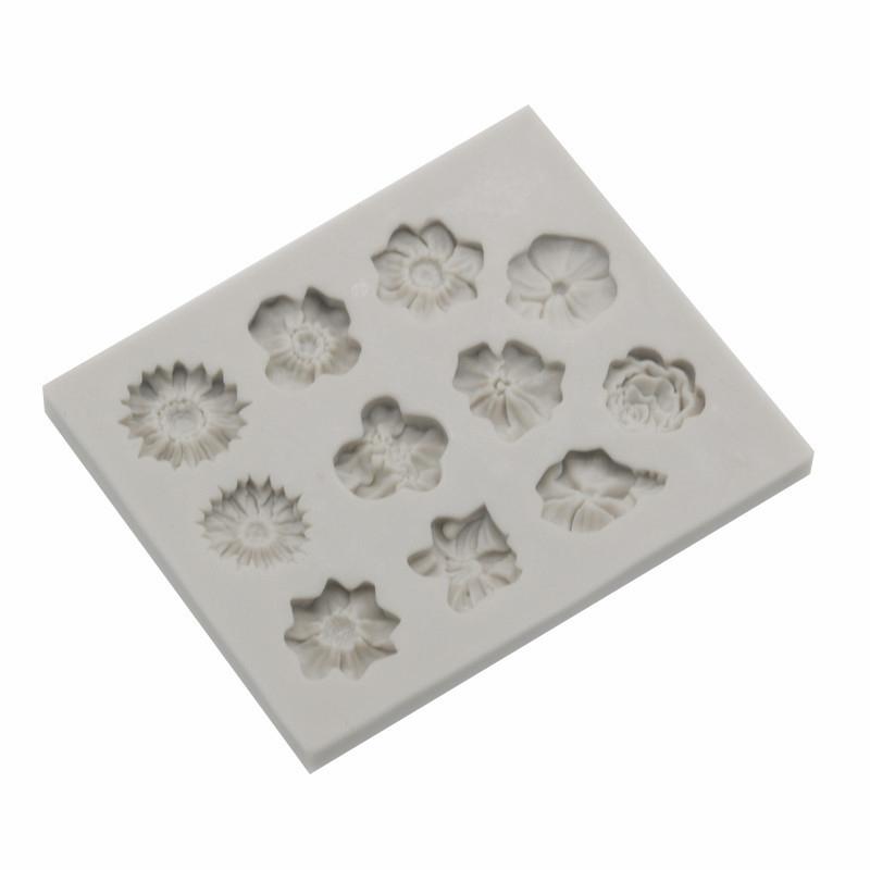 3D Sunflower Rose Flowers Shape Silicone Mold Cake Diy Decoration Chocolate Fondant Mould