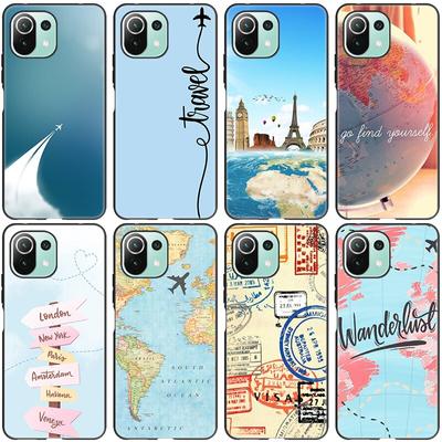 Grappige Reis Kaart Telefoonhoesje Voor Xiaomi Mi 11 Lite NE 11i 10T 11T Pro A2 A3 Lite POCO F3 M3 M4 C31 X3 Pro NFC GT Zwart Zacht Hoesje