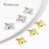 9mm 18K Gold Plated Star Beads Spacer Beads DIY Accessories,Separator For Beads,Jewelry Making Supplies
