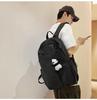 New Fashion PU Leather Double-Compartment Retro Backpack for Women