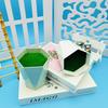 Artificial Plastic Diamond Flower POTS Small Green Plant Potted PlantsSucculent Porcelain Potted Plants