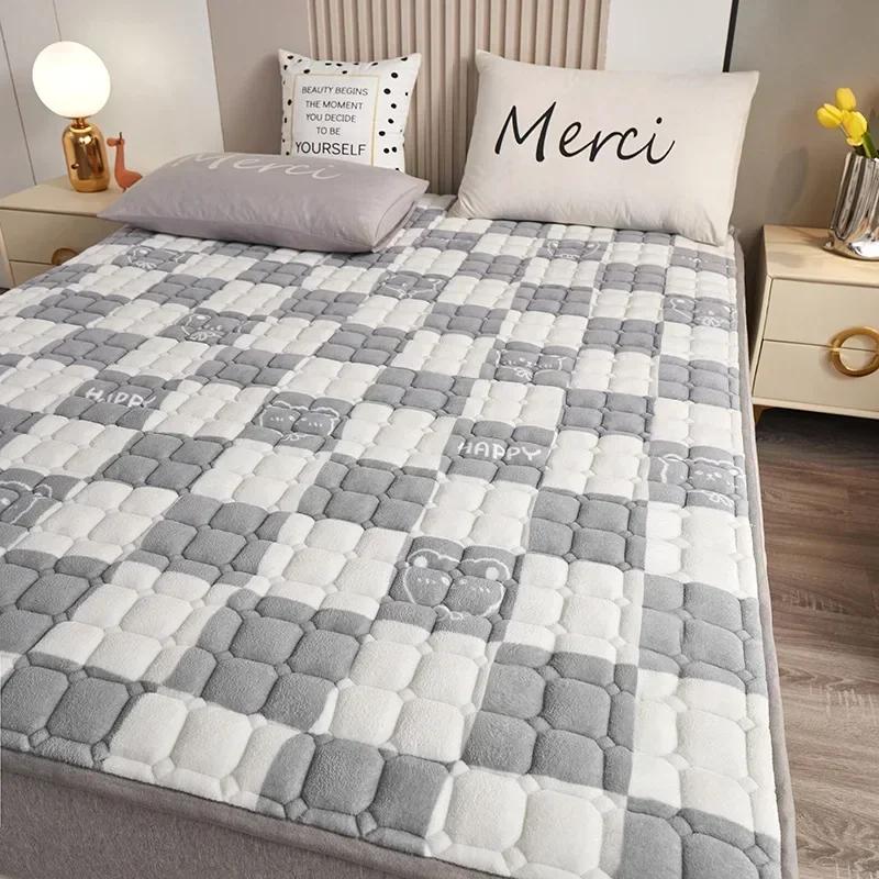 Saltele 100% impermeabile, ultrasubțire, pliabilă, din bumbac, covoraș de pat pliabil, tatami, dormitor, hotel, pentru o persoană, dublă, multiplă, king size