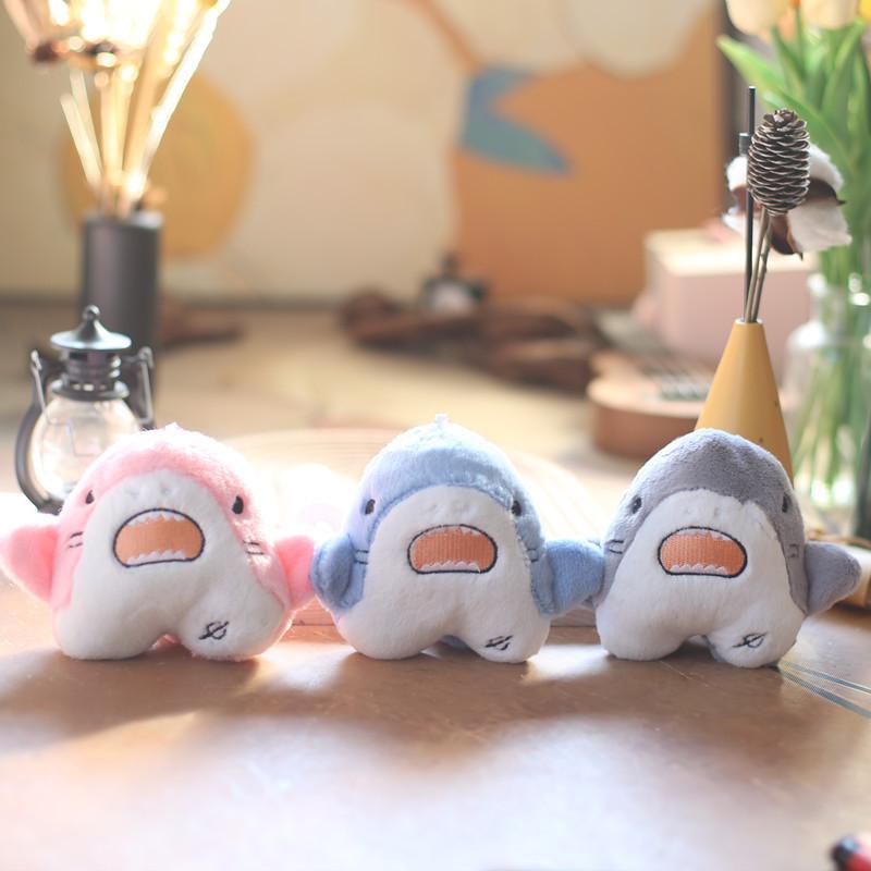 Adorable Soft Plush Shark Keychain Cute Ocean Animal Bag Charm Stuffed Toy