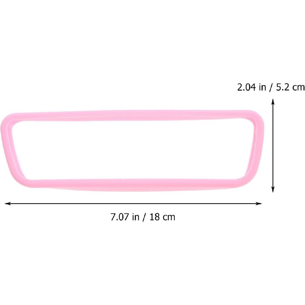 Rearview Mirror Protector Cover Silicone Frame Lightweight Car Rear View Mirror Guard Compatible with Tesla Y Interior 7.08X2.04X0.51 Inches