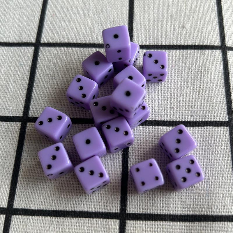 10mm Acrylic Colored Square Dice Beads for DIY Jewelry Accessories