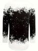 Plus Size Elegant Christmas Tree Print Long Sleeve T-Shirt Top for Women