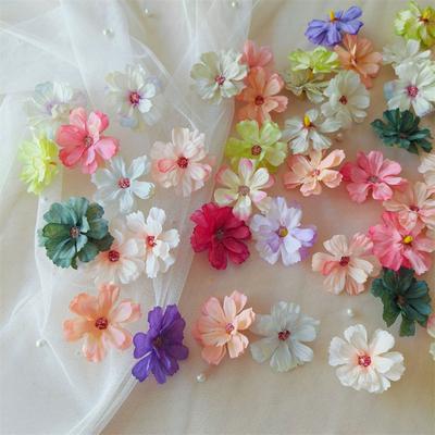50 Pieces/pack Artificial Flower Small Flower Head Hairpin Flower Fake Flower Head Small Daisy Flower Head French Small Daisy Flower Head Grass Hat