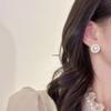 Pearl Stud Earrings for Women 2025: Trendy Retro Hong Kong Style Ear Clips Accessories