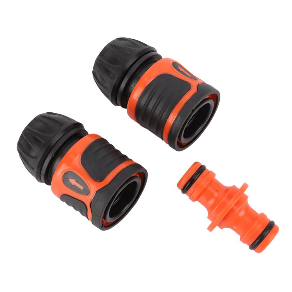 3 Pièces Connecteur de Tuyau à Connexion Rapide Adaptateur de Tuyau d'Eau Accessoires de Jardinage Tuyau 1/2 pour Jardinage Domestique