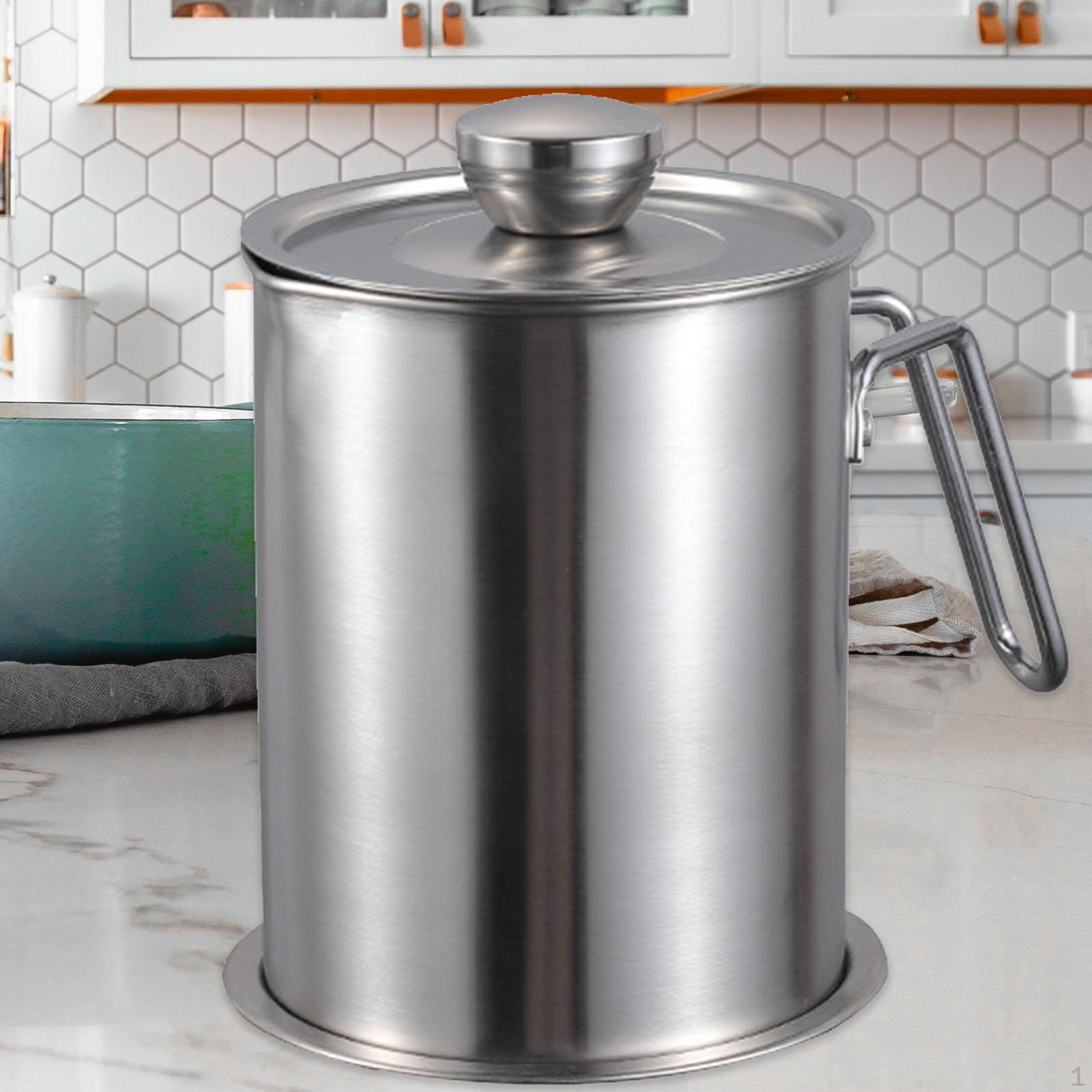 

Контейнер для хранения растительного масла с сетчатым фильтром, пылезащитная крышка, многофункциональная банка 1.8L