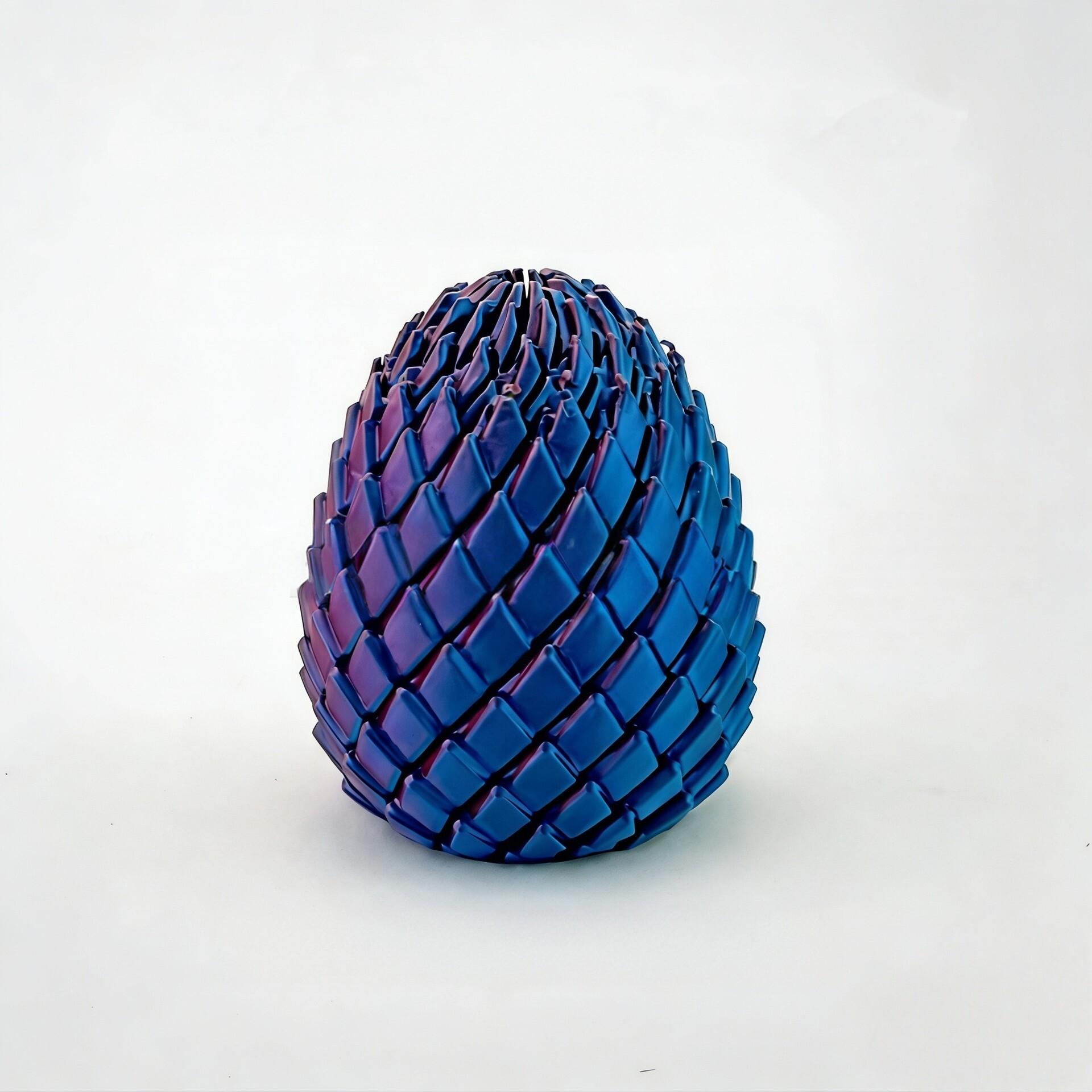 

New 3D Printed Flexible Dragon Egg Toy Twistable Scaled Fidget Gadget Stress Relief Anti-Anxiety Decompression Gift For Adults