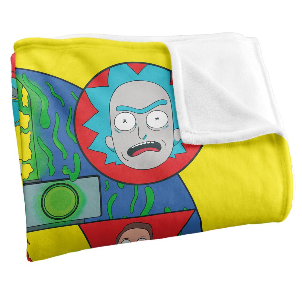 Rick And Morty Abstract Blanket