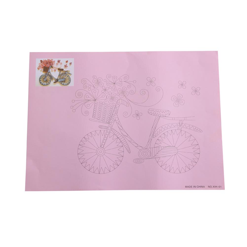 8Pcs 16 Pattern DIY Release Drawing Locating Paper Quilling Tool Craft Decoration Set