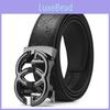 Mens Genuine Leather Belt With Auto Buckle For Office And Casual Outfits