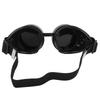 Gogle Steampunk w stylu vintage ABS Dwuwarstwowe okulary przeciwsłoneczne na rekwizyt imprezowy Dekoracja czarne