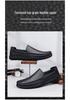 Men's Large Size Leather Slip-On Casual Shoes - Versatile & Fashionable for Business/Formal Wear
