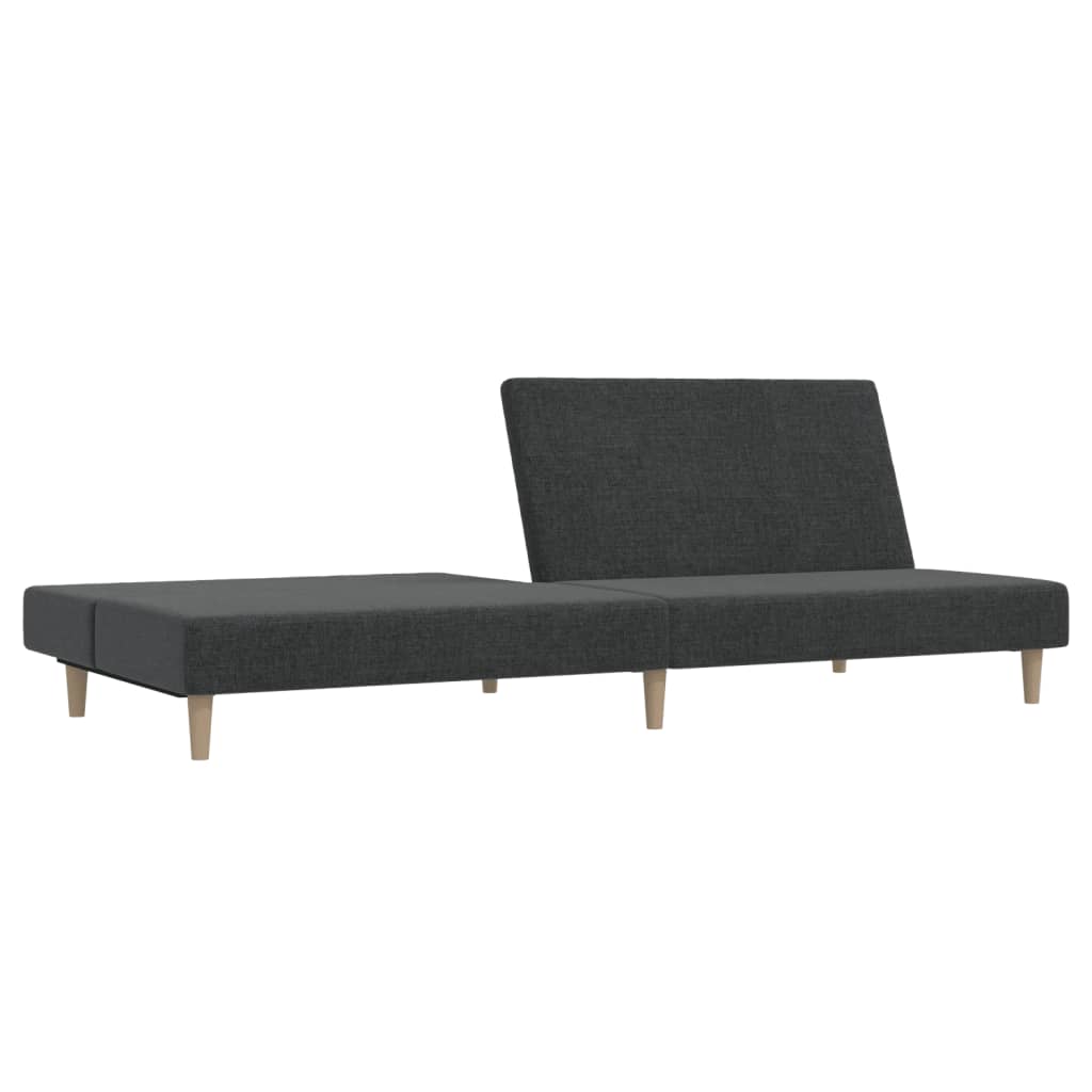 Vidaxl 2-Seater Sofa Bed, Dark Grey, Upholstered In Fabric