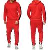 Men'S Hooded Sportswear Two-Piece Long Sleeved Pullover Hoodie Sweatshirt+Sweatpants Set