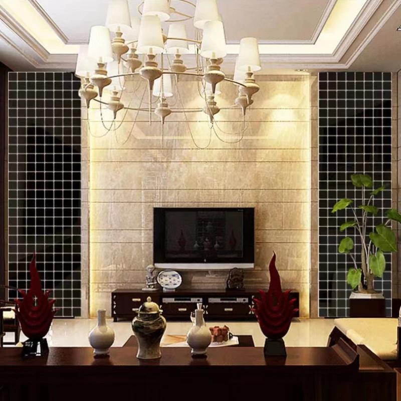 3D Square Wall Stickers Mosaic Mirror Wall Decal Acrylic DIY Mural for Living Room Bedroom Art Home Decor 2/3/4cm Large