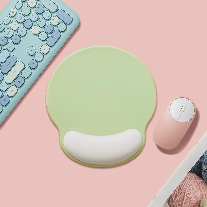 Tapis de Souris Repose-Poignet en Mousse à Mémoire de Silicone pour Filles - Épaissi pour le Bureau et le Gaming