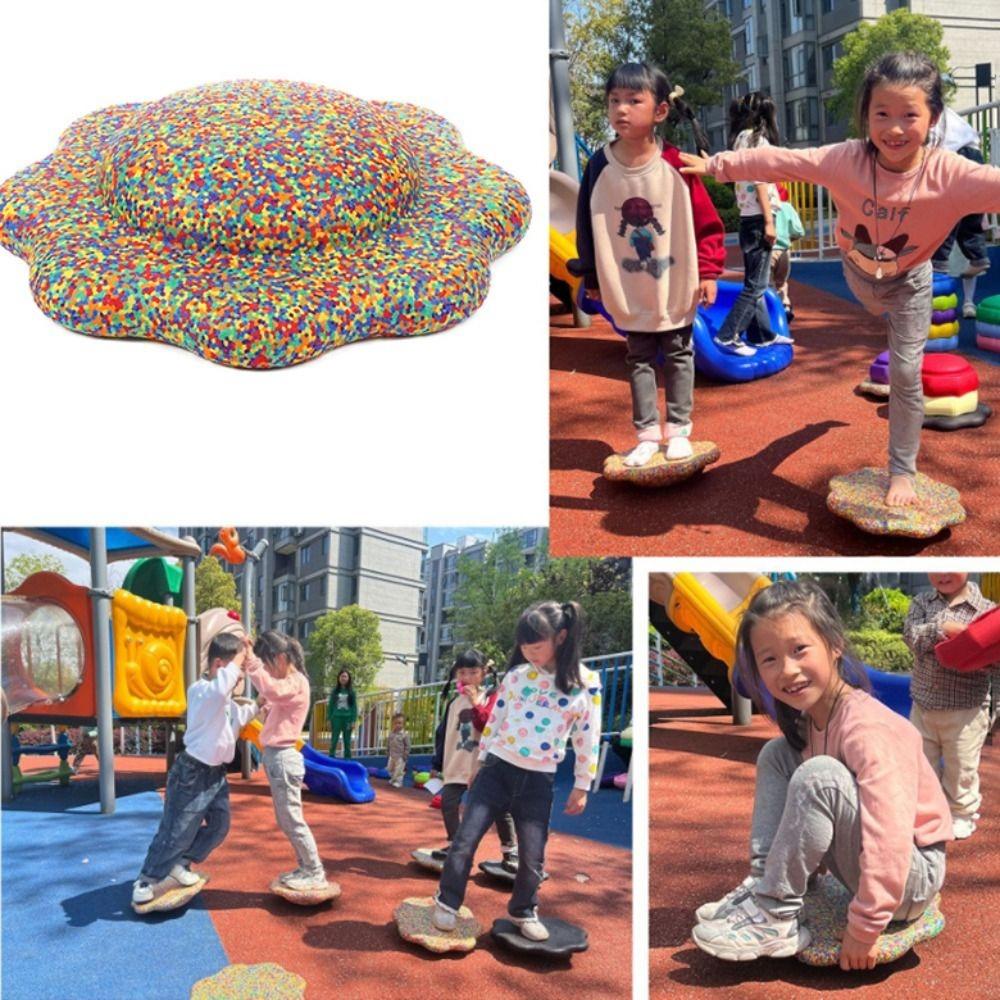 Balance Training Flower Balance Board Anti-Slip Kids Toy Interesting Parent-child Activities  Home