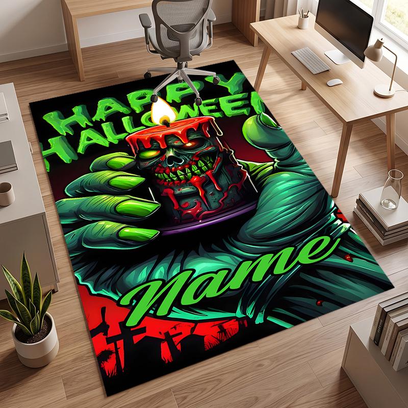 Halloween (1) Personalized Name Office Carpet Stylish Decor for Living Room Bedroom Kitchen